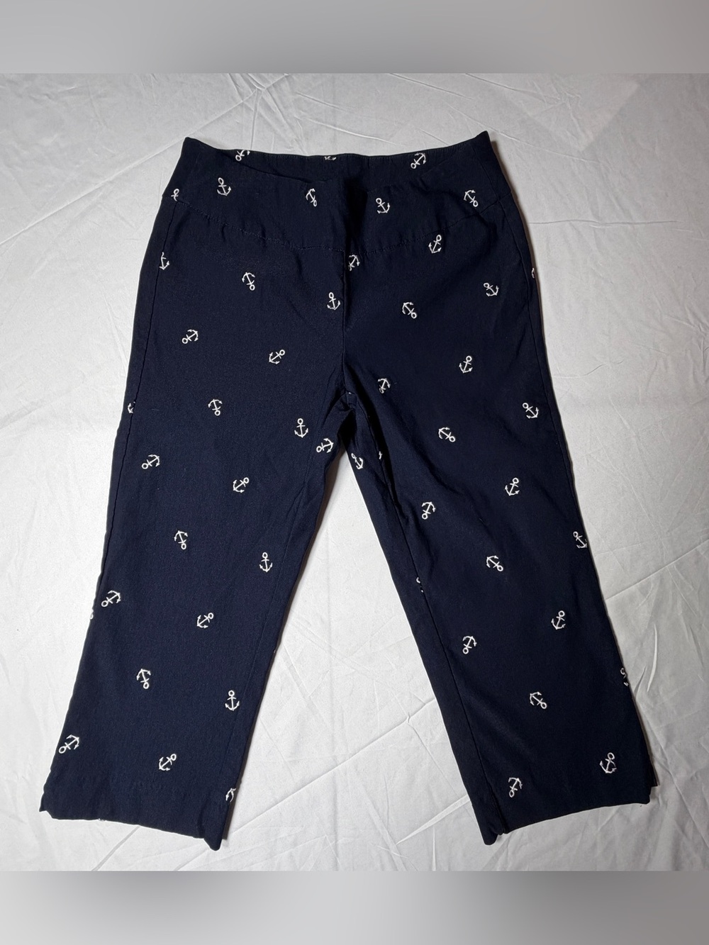 LuLu-B Nautical Pull-On Crop Pants